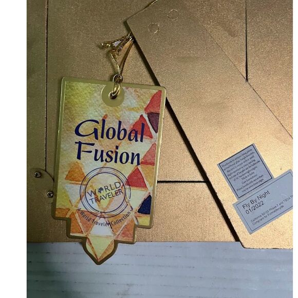 NWT Global Fusion "Fly by Night" Bohochic Colorful Beaded 5" x 7" Photo Frame - Picture 4 of 4